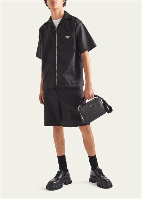 prada shorts set